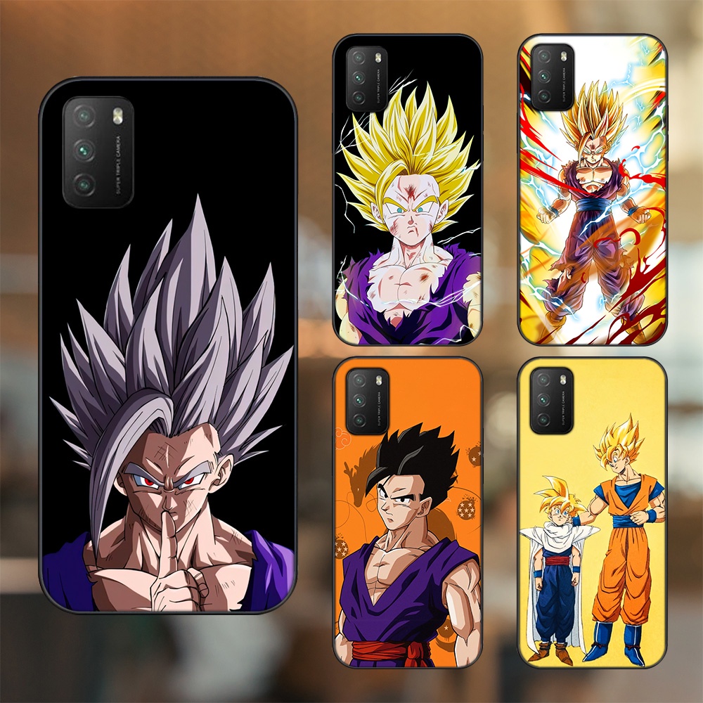 Ốp lưng Xiaomi Poco M3 viền đen in hình Gohan Dragon Ball