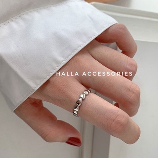 Nhẫn Nữ phủ Bạc S925 Silver Heart Freesize HALLA [Nhiều mẫu]