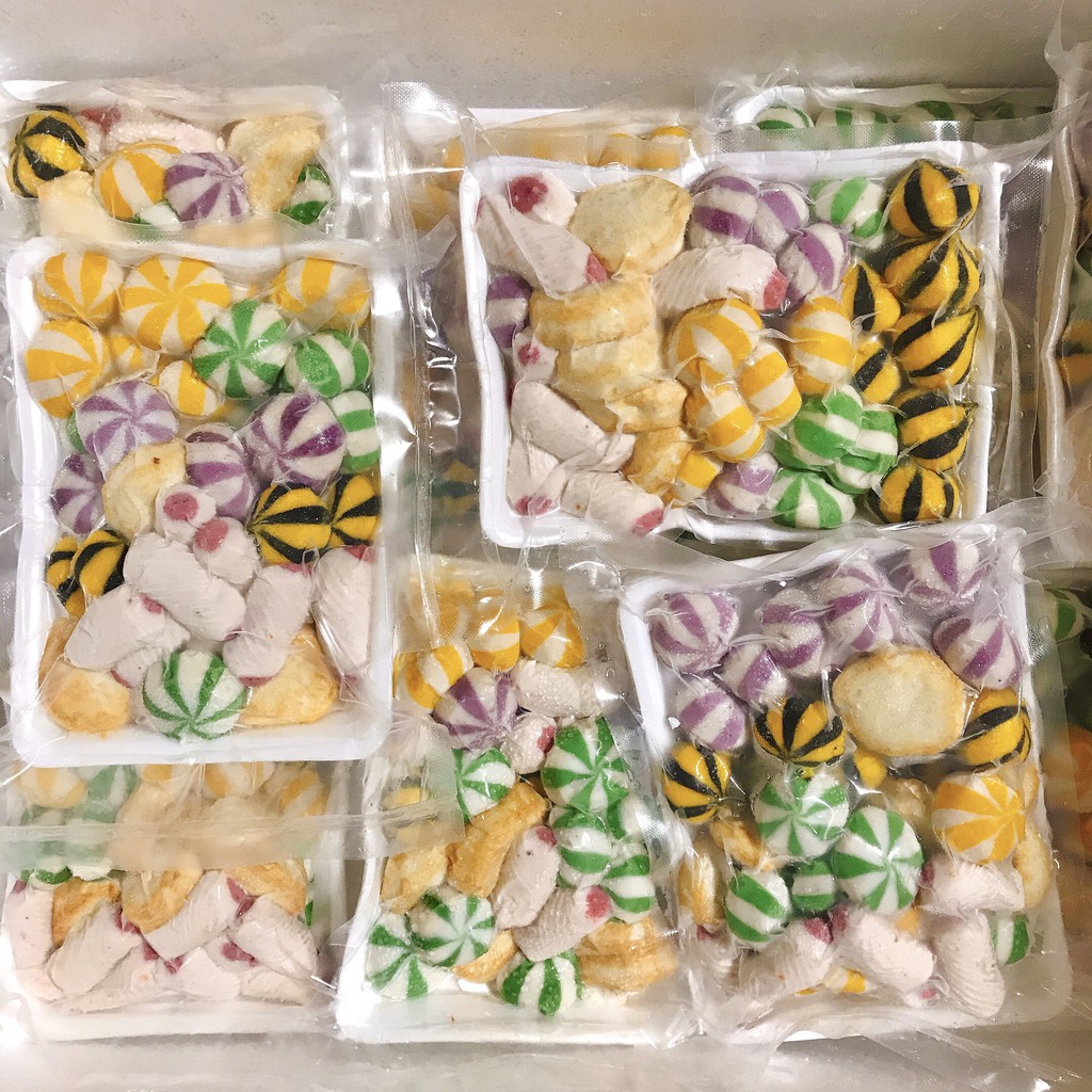 Viên thả lẩu thập cẩm/ set combo viên mix thả lẩu/ dùng nhúng lẩu, xiên que, chiên, hấp, nấu, xào | BigBuy360 - bigbuy360.vn