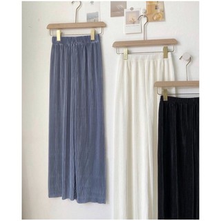 Quần culottes xếp ly gân