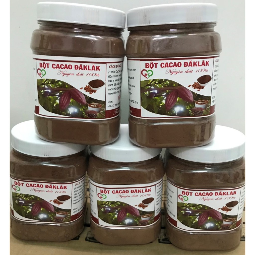 Bộ Cacao nguyên chất Đắk Lắk - 1000gram
