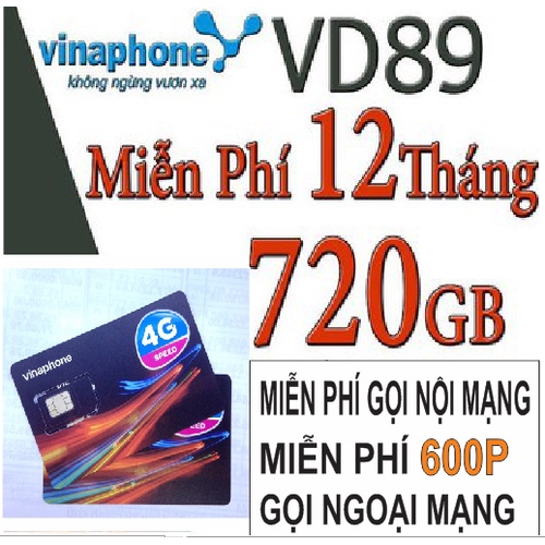 SIM 4G VINA VD149 12T KM 4GB/NGÀY vd89 TẶNG 2GB/NGÀY trọn gói 1 năm không cần nạp tiền hàng tháng