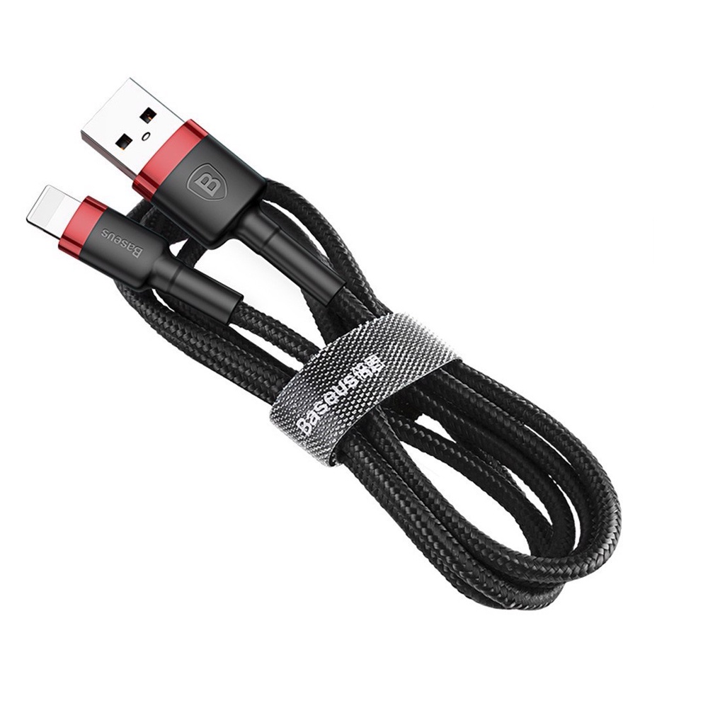 Cáp sạc nhanh IP1.5A và type c 2,0A cho samsung oppo chính hãng baseus dây bện dù chắc chắn hỗ trợ truyền dữ liệu dài 2M
