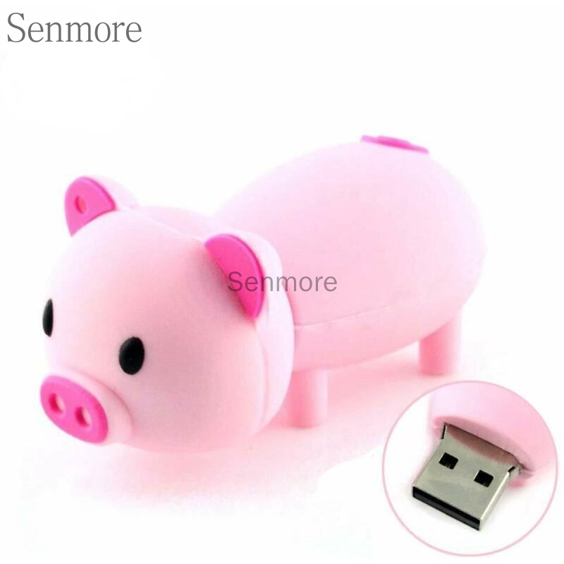 Usb 128GB 64GB 32GB 16GB 8GB 1GB 1Tb 2TB Tốc Độ Cao Hình Chú Heo Hoạt Hình Ngộ Nghĩnh