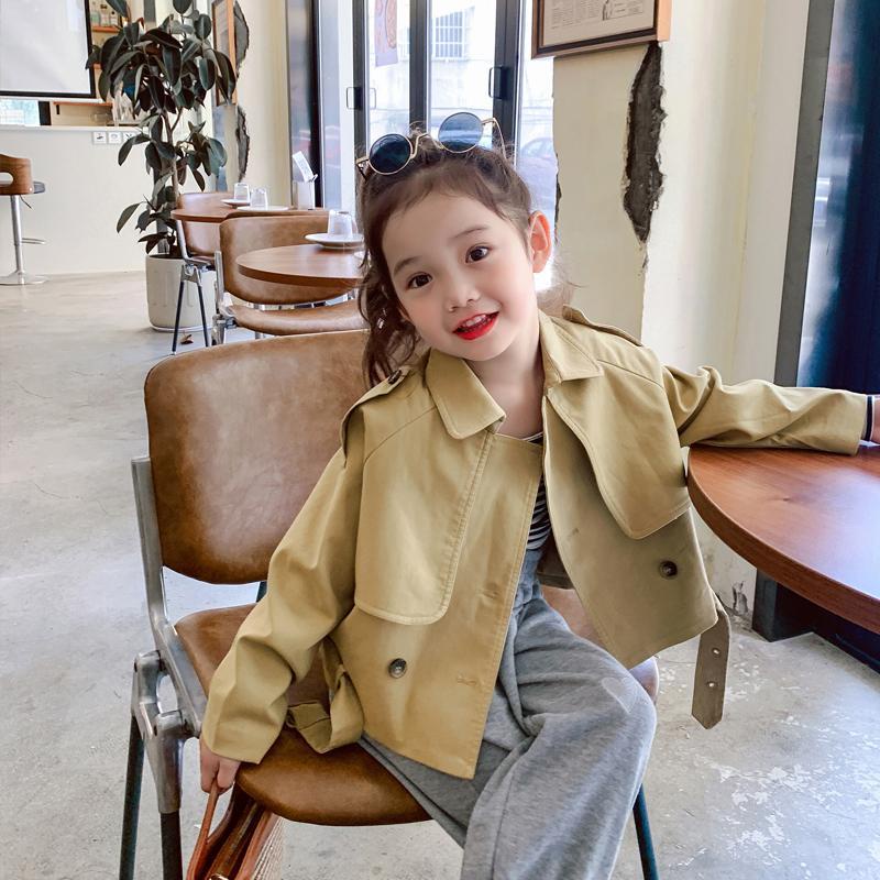 Áo khoác gió phong cách Anh Quốc thời trang xuân thu xinh xắn dành cho bé gái