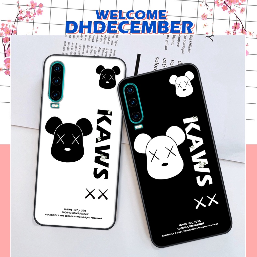 Ốp lưng Huawei P30 in hình K@ws, Cool Be@r SIÊU NGẦU