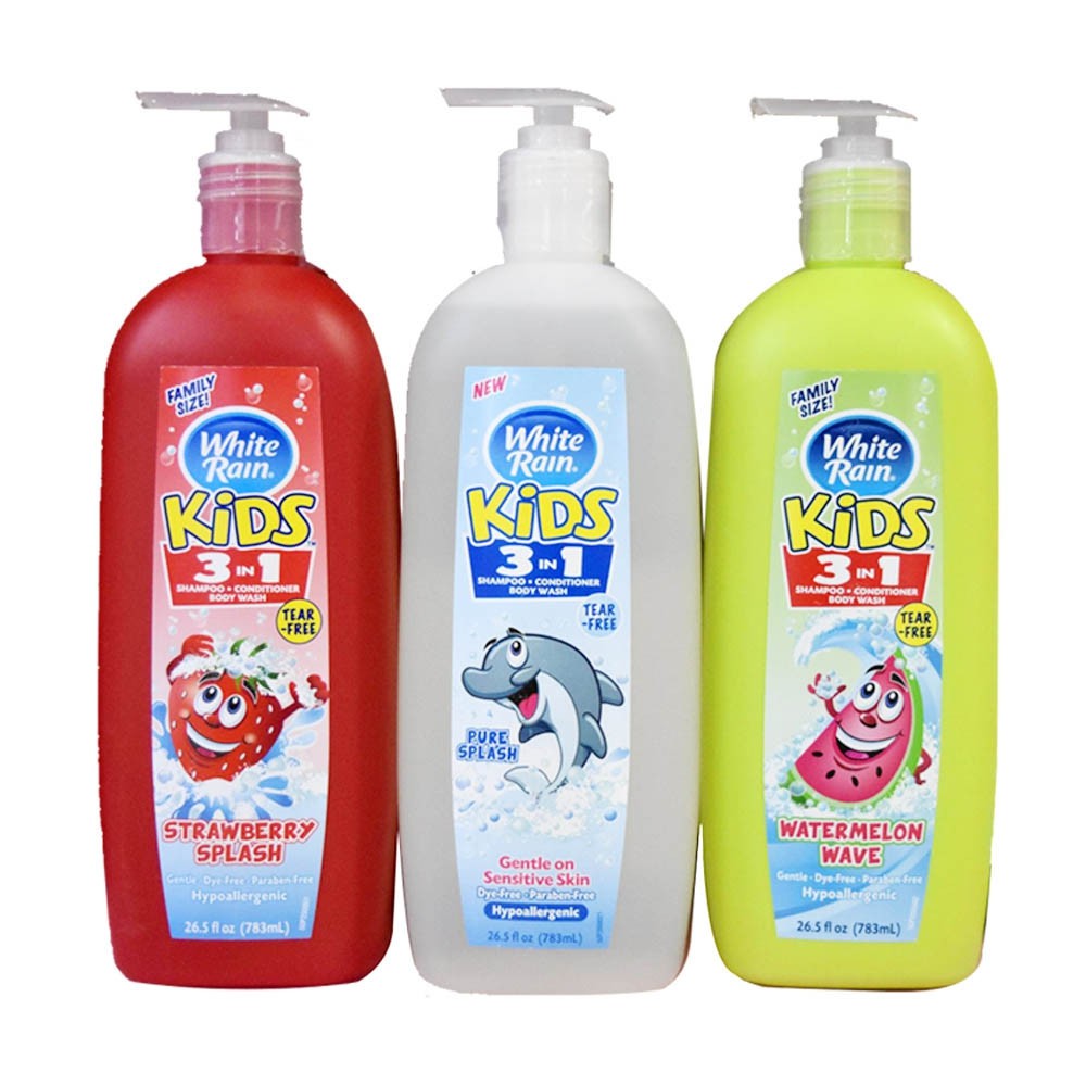 Sữa tắm gội xả 3 Trong 1 White Rain Kids 783ml của Mỹ