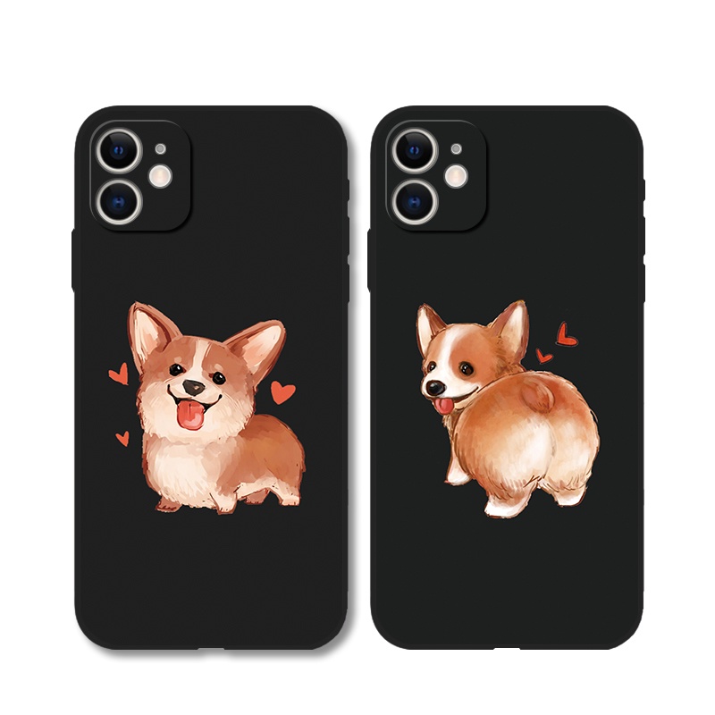 Dễ Thương Ốp Điện Thoại Silicon Mềm Hình corgi Cho iphone 13 14 pro max 6s 7 8 plus xr xs max se2 12 mini 11 pro max