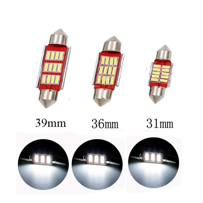 Đèn led trần xe ô tô 31 - 36 - 39mm