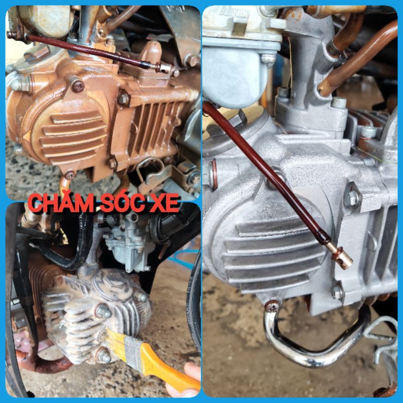 DUNG DỊCH NƯỚC TẨY RỬA ĐẦU BÒ LỐC XE MÁY KHÔNG CHẠM SIÊU MẠNH , TẨY INOX , ỐNG CỔ BÔ , GẦM KHOANG MÁY