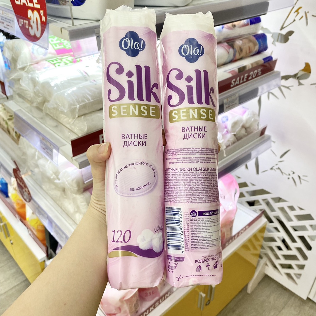 Bông Tẩy Trang Ola 100% Cotton 120 Miếng