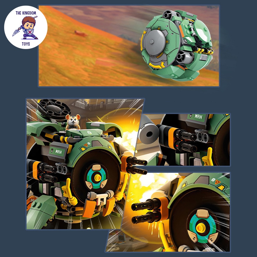 Đồ Chơi Lắp Ráp Mô Hình Wrecking Ball Hammond Đèn Laser Chuột Hamster Iron Man / Captain American / Batman