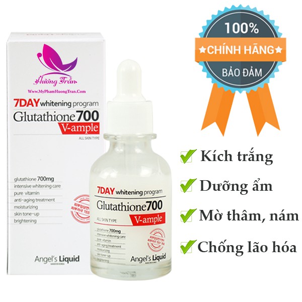 Serum 7 Day Whitening Program Glutathione 700 V-Ample - Chính Hãng Hàn Quốc