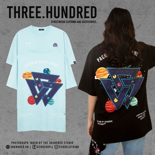 Áo Thun Pac-Man Màu Đen Chất Liệu Cotton Thoáng Mát