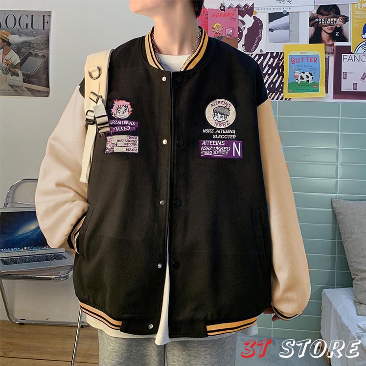 [Video + Ảnh Thật] Áo Khoác Bomber Freesize Unisex form rộng style Ulzzang | BigBuy360 - bigbuy360.vn