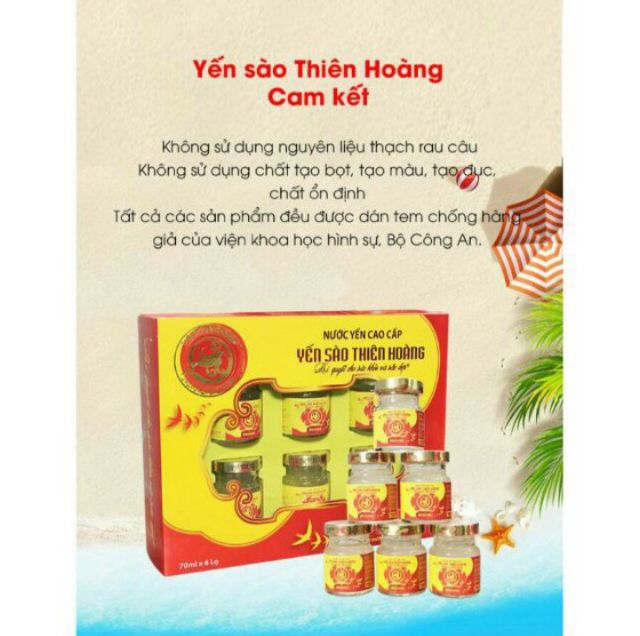 Yến sào Thiên Hoàng 12% (6 lọ x 70ml) | BigBuy360 - bigbuy360.vn