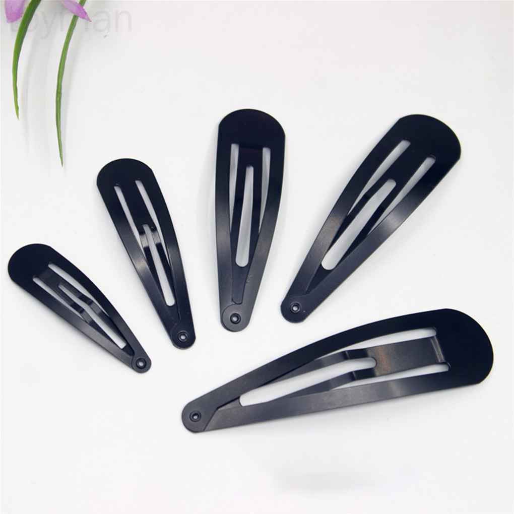 Set 12 Kẹp Tóc Hình Thoi Màu Đen Đơn Giản Cho Nữ