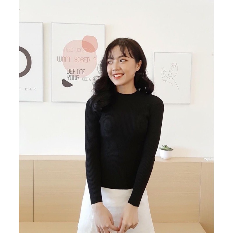 Áo Len Tăm Cổ 3 Phân 🍀 Len Tăm Giữ Nhiệt Cao Cấp Hàng Quảng Châu | BigBuy360 - bigbuy360.vn