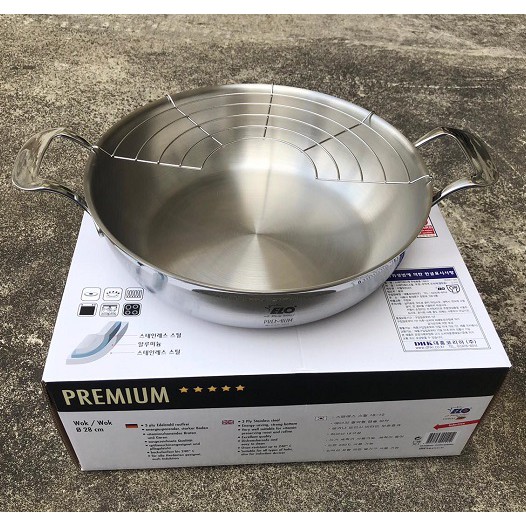 Chảo sâu lòng Elo Multiwok 28cm có vỉ hấp