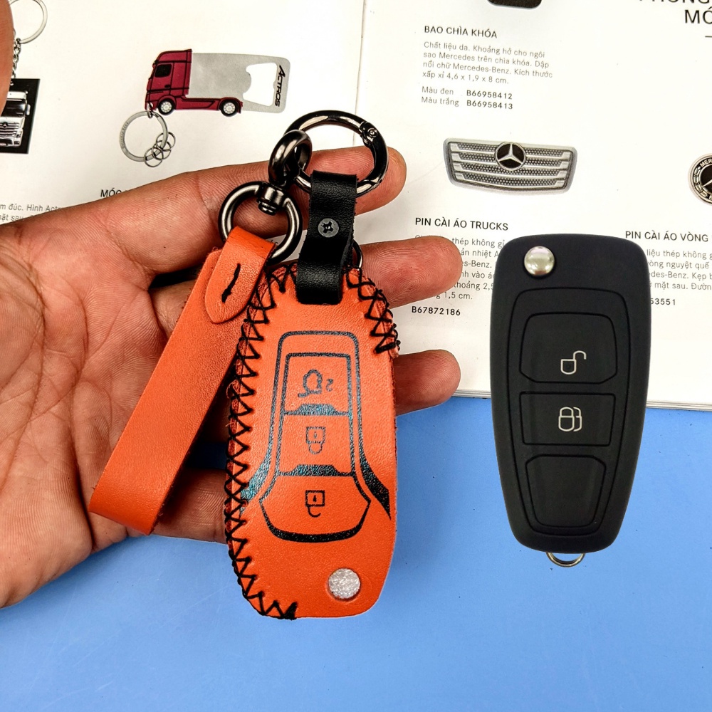 Bao da chìa khóa ford ranger xls,xlt,Bọc chìa khóa ford wildtrak (FRG móc A)
