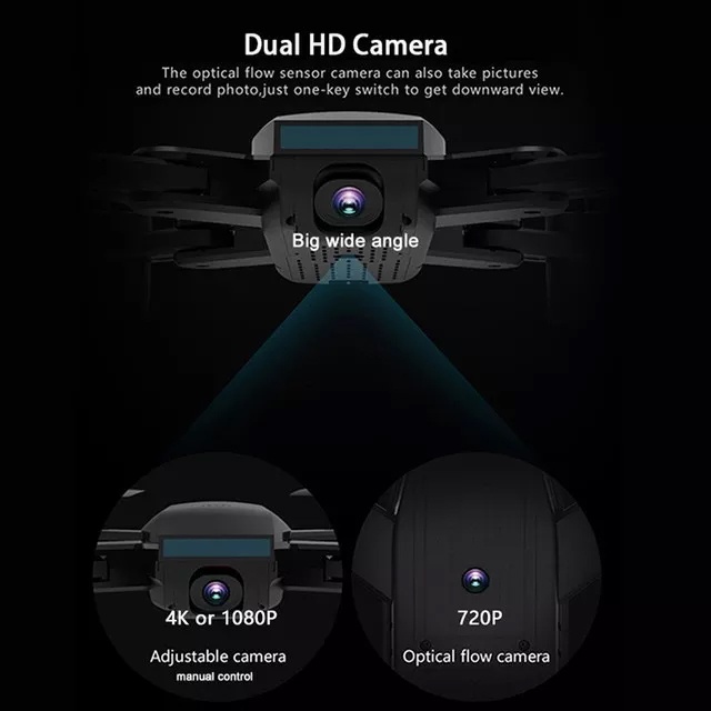 Máy bay Flycam SG700 D, 2 camera 4K, Bay 20 phút, cảm biến di chuyển theo bàn tay , Chụp Ảnh Bằng Cử Chỉ