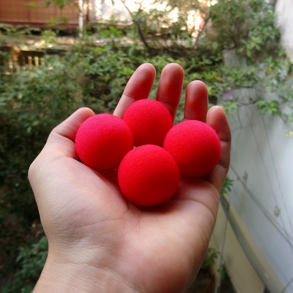 Quả Bóng Ảo Thuật Mút Xốp Đỏ - Sponge Ball  Magic Trick