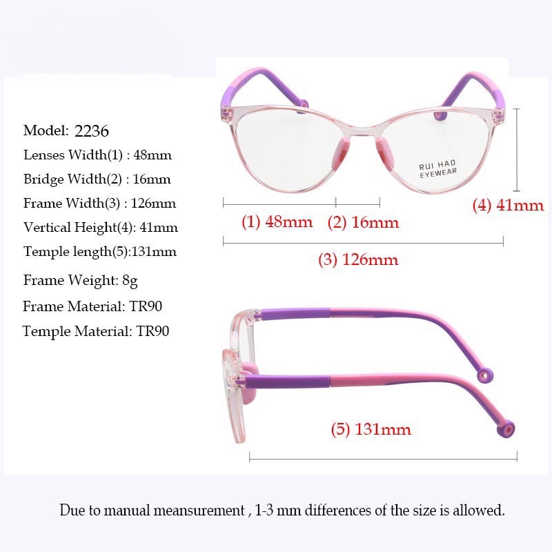 Mắt Kính Tr90 Chống Bức Xạ Dành Cho Trẻ