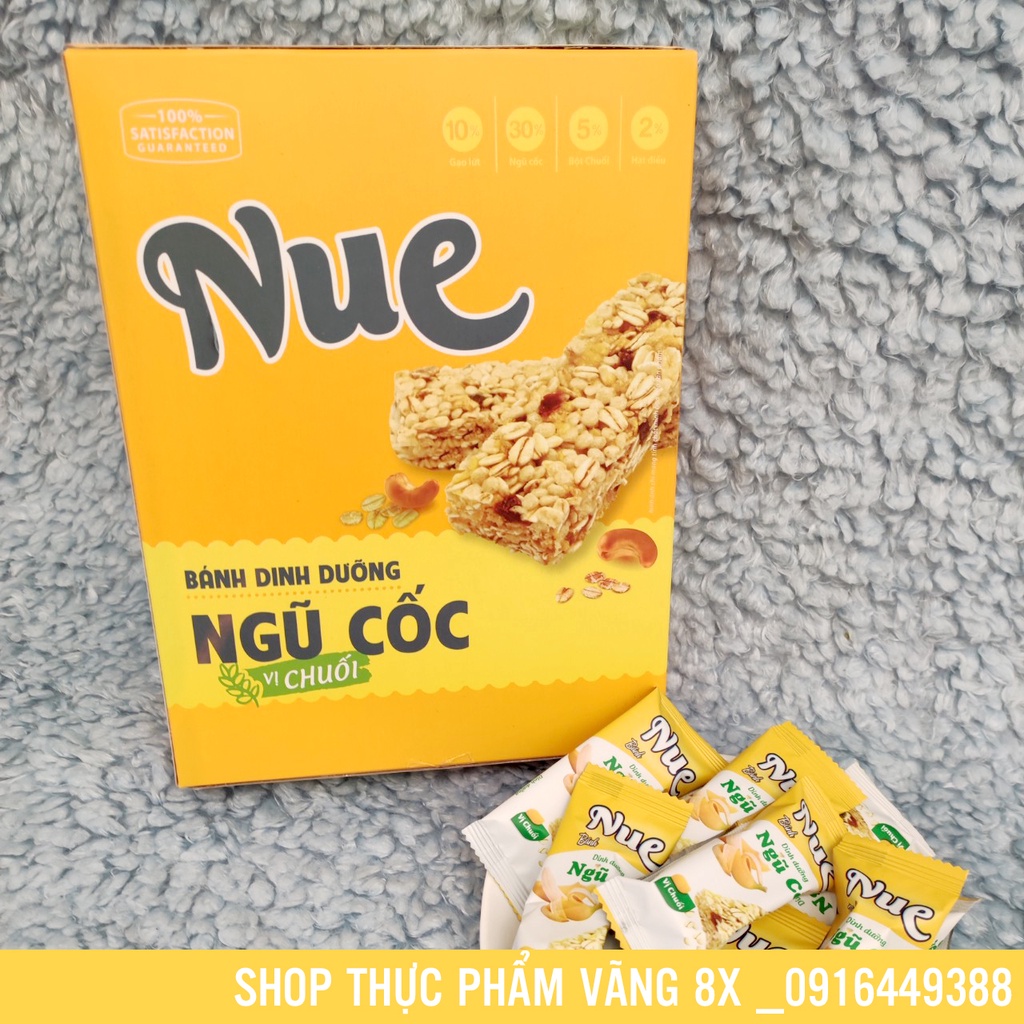 Sỉ _Bánh Dinh Dưỡng Ngũ Côc vị chuối_matcha hộp 180g _ gói 250g (thùng 24 hộp)