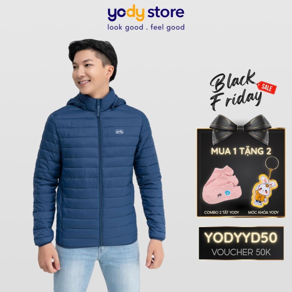 ☑️ 12.12 Xả Áo phao YODY nam siêu nhẹ chống thấm nước giữ ấm tốt áo khoác phao có mũ tháo rời PHM4001 2021 * i