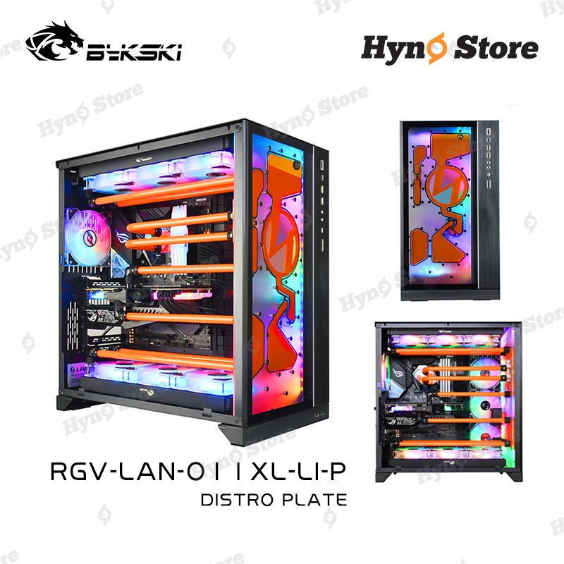 Distroplate tấm tank mặt trước case Lianli O11 XL Tản nhiệt nước custom Hyno Store