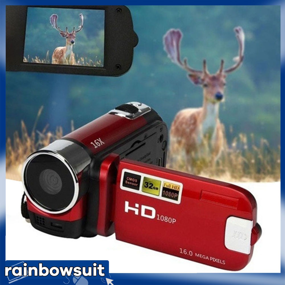 Máy quay phim Zoom máy quay Video kỹ thuật số cầm tay RB-2.7 inch Full HD 1080P 1600W DV