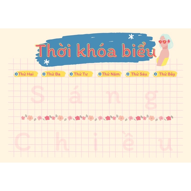 Thời Khoá Biểu Thiết Kế - Em Gái Mưa