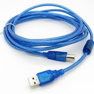 Cáp máy in 1.5m, 3m, 5m cổng usb cáp màu xanh chống nhiễu