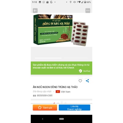 Ăn ngủ ngon Đông trùng Hạ Thảo viên uống bồi bổ cơ thể nâng cao đề kháng