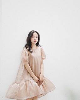 Đầm Organza kính đuôi cá