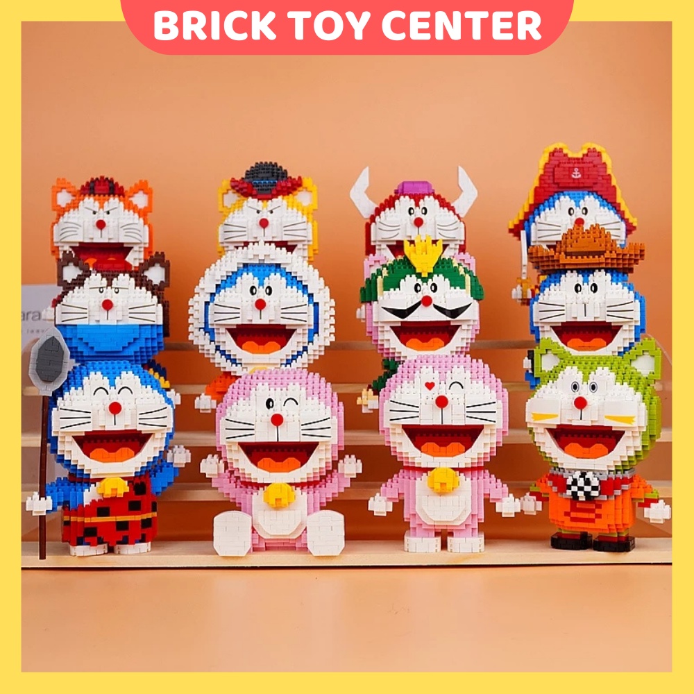 Đồ chơi lắp ráp doraemon LP mô hình nhân vật hoạt hình Doremon và những người bạn