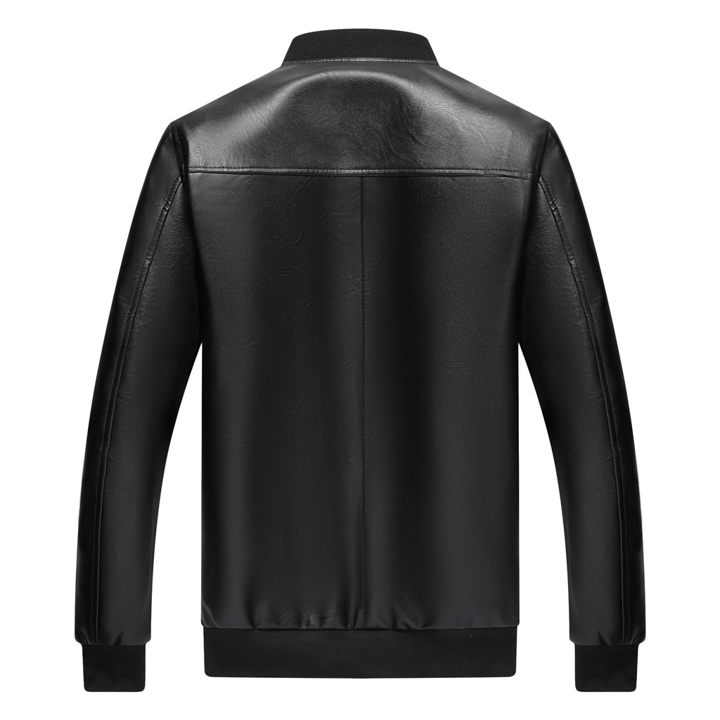 Áo Khoác Da nam LÓT LÔNG, DA PU nhập khẩu, chống bóng tróc, kiểu áo bomber cá tính