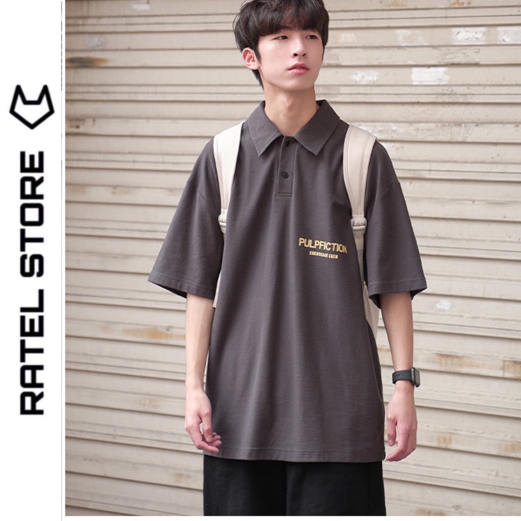 ÁO POLO Local Brand &quot; PULPFICTION &quot; UNISEX NAM NỮ FORM RỘNG