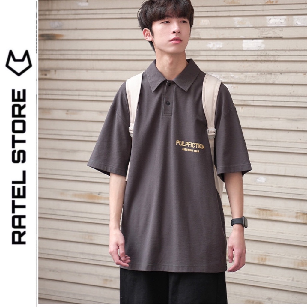 ÁO POLO Local Brand " PULPFICTION " UNISEX NAM NỮ FORM RỘNG | BigBuy360 - bigbuy360.vn