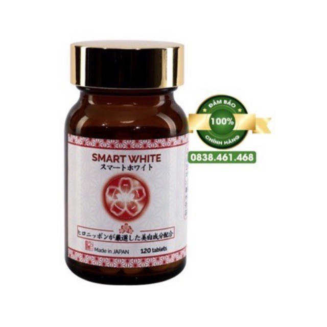 Viên uống trắng da Smart White Nhật Bản 120 viên