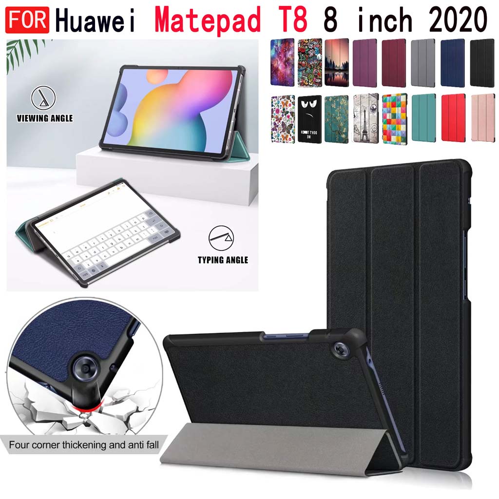 Ốp lưng máy tính bảng bằng da PU dành cho Huawei Matepad T8 8.0 inch Kob2-L09/L03 Kobe2-L09
