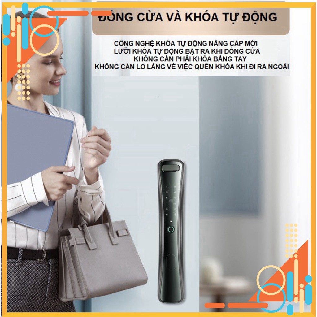 Khóa cửa vân tay điện tử tự động Pro-Lok 01 Basic tự kéo đẩy chốt, vân tay 360, quản lý mở cửa từ xa qua internet hilock