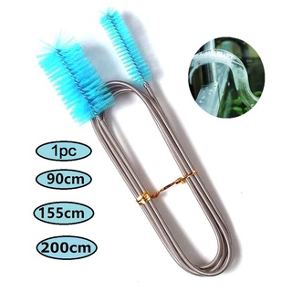 1 cọ làm sạch ống hai đầu linh hoạt 90 / 155 / 200cm bằng nylon cho bể cá