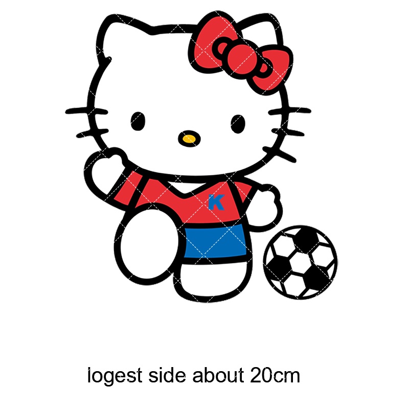 Sticker Ủi Thêu Hình Mèo kitty Dễ Thương
