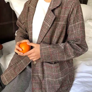 [ HÀNG SẴN ] Áo blazer kẻ sọc