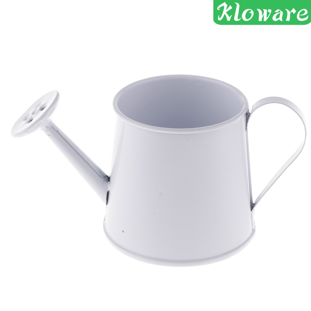 [Kloware] Chậu Hoa Mini Bằng Thiếc Màu Xanh Dương Phong Cách Mục Vụ