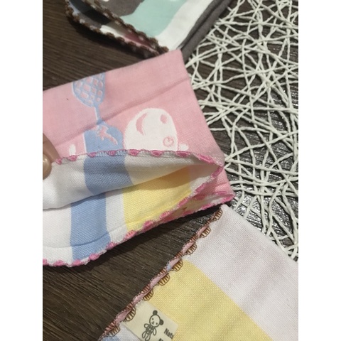 Set 5 Khăn sữa cotton mềm mịn cho bé/ khăn lau cho bé 4 lớp