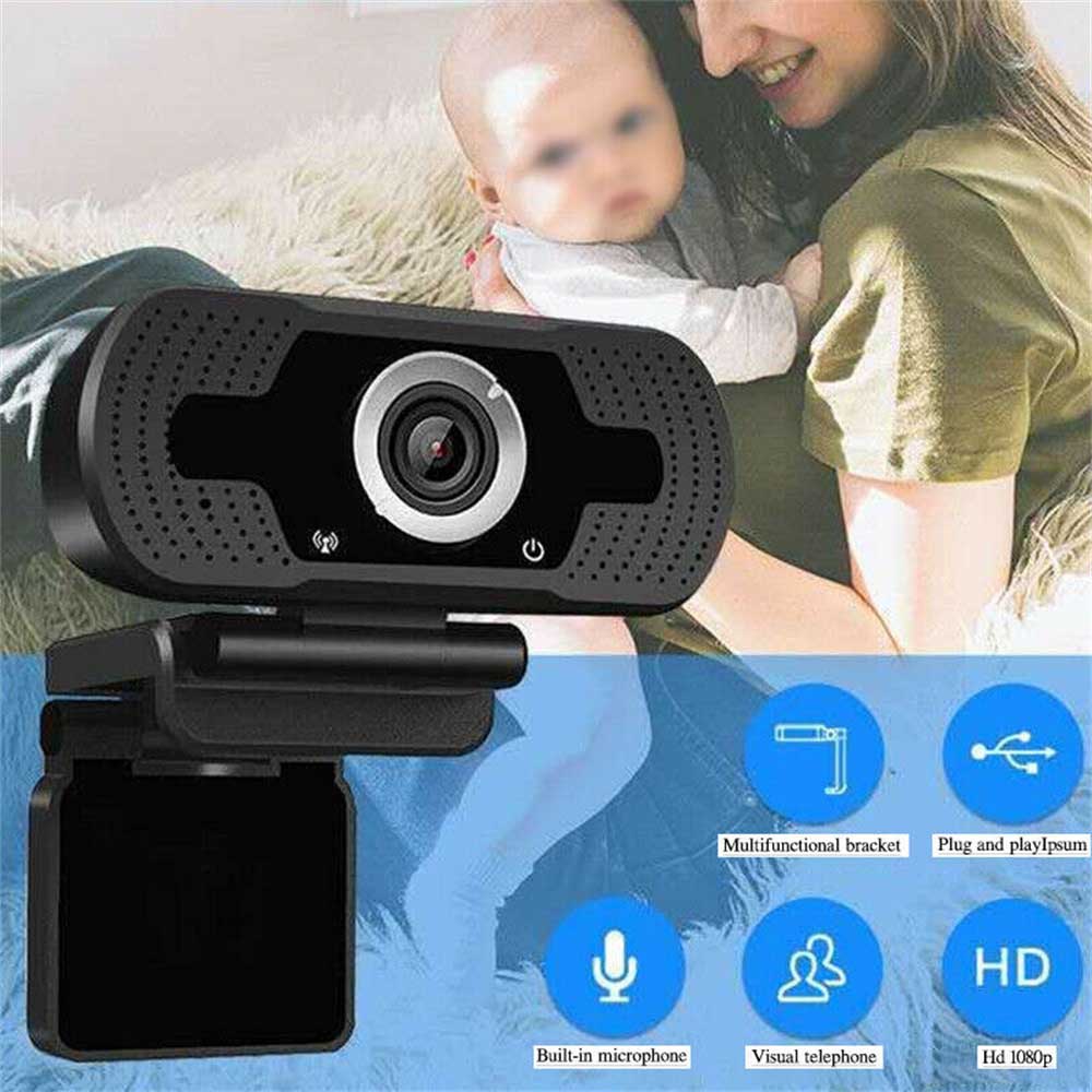 Webcam 110° Hd Usb 1080p 30fps cho máy tính/laptop