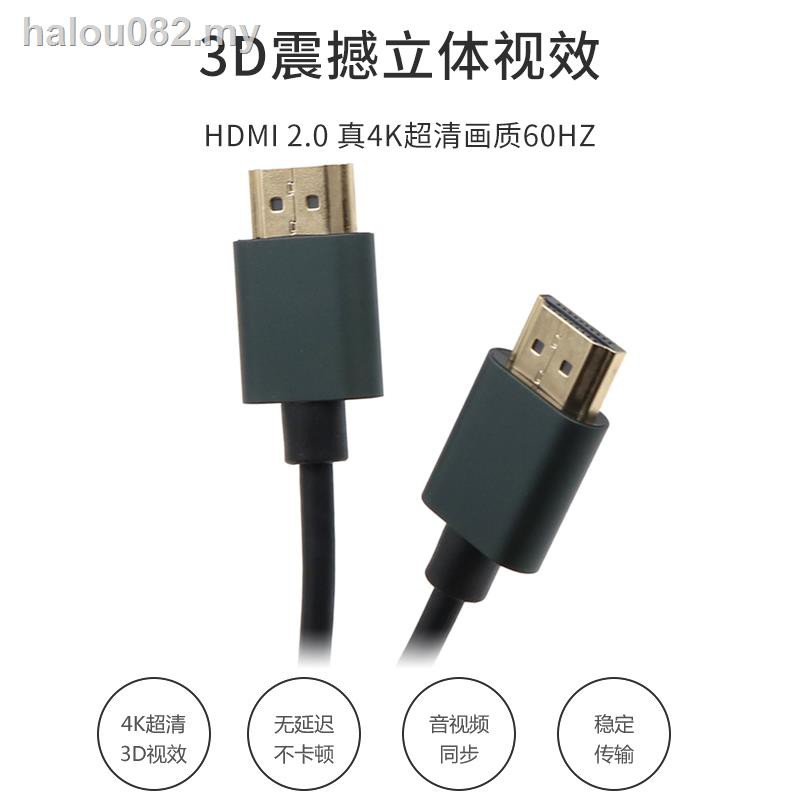 Dây Cáp Hdmi Phiên Bản 2.0 4k Độ Phân Giải Cao Cho Màn Hình Máy Tính Dell Ps4 Xiaomi Huawei