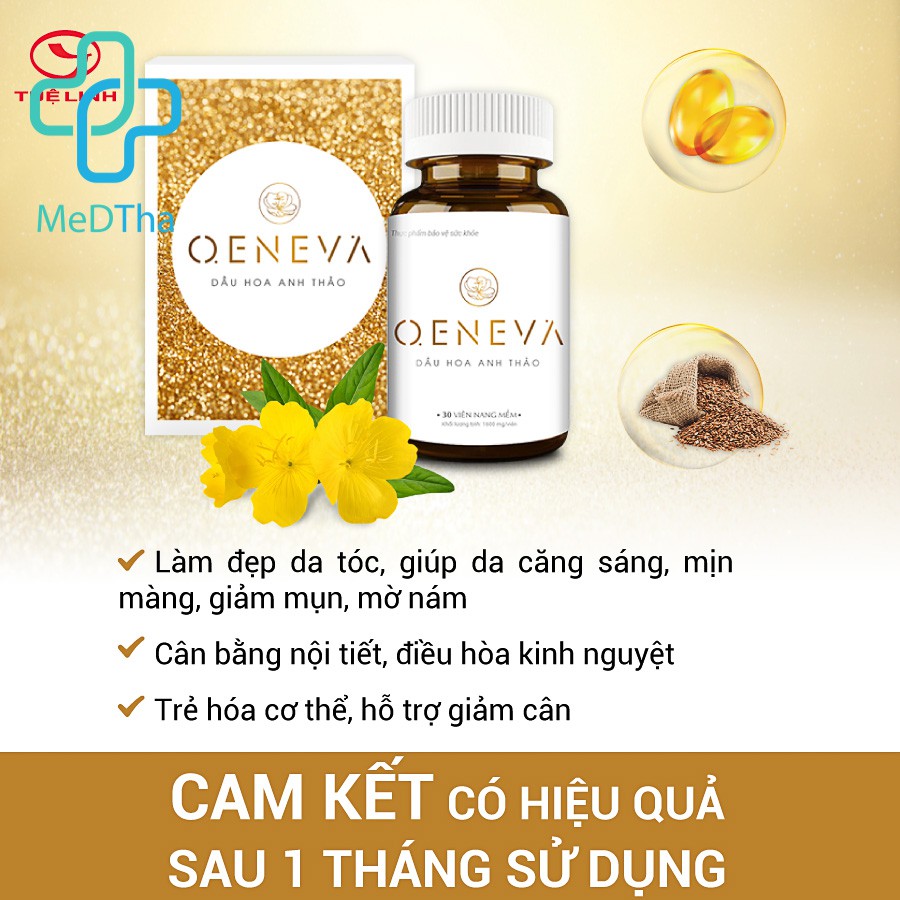 Sỉ Dầu Hoa Anh Thảo OENEVA - Tuệ Linh (Lọ 30 viên nang) [Chính Hãng]